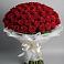 Букет 101 Красная роза Блэк Мэджик в Левой Россоши