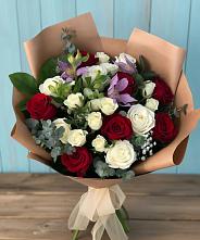 Букет цветов из:  Розы и Альстромерии в Левой Россоши