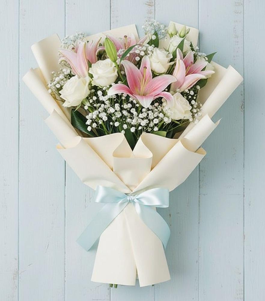 Букет цветов из: Лилии в Левой Россоши