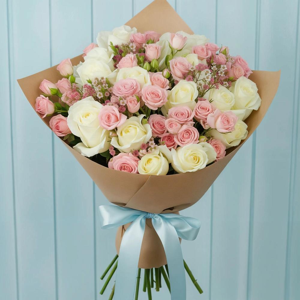 Букет цветов из: Розы в Левой Россоши