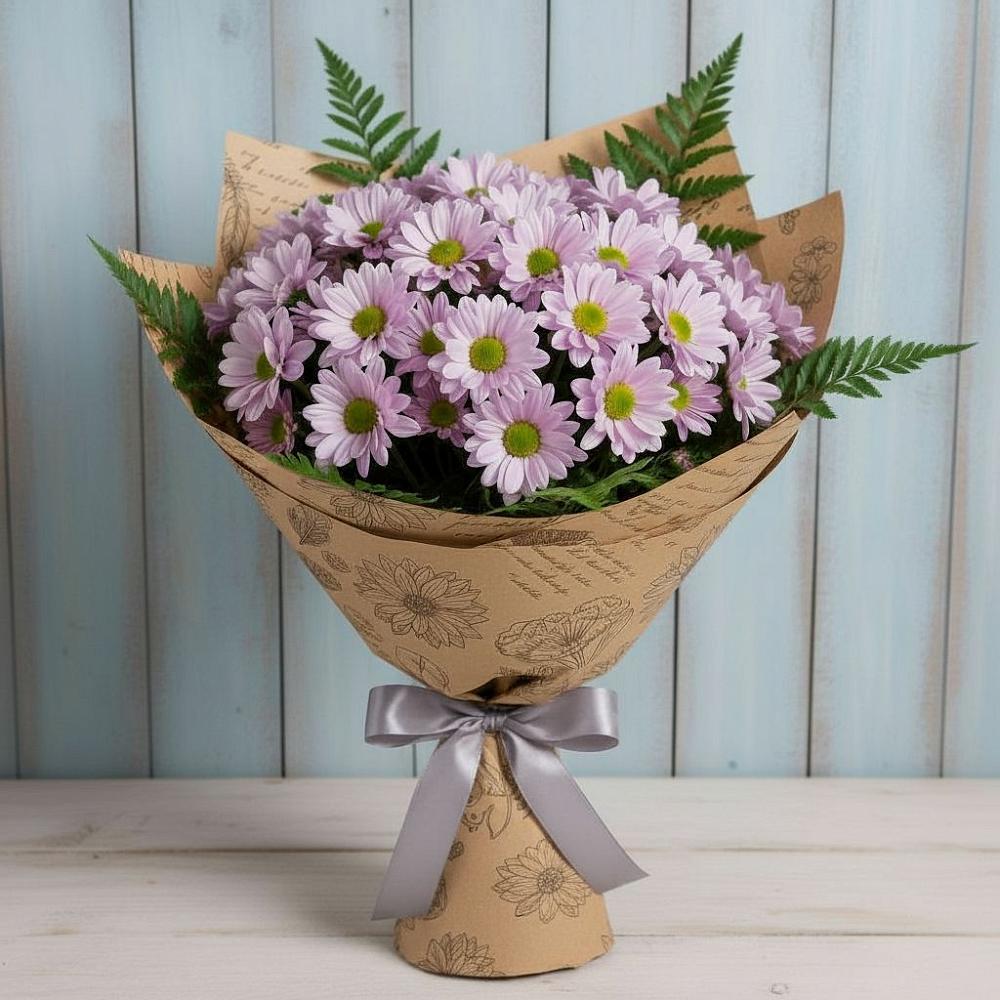 Букет цветов из: Хризантемы в Левой Россоши