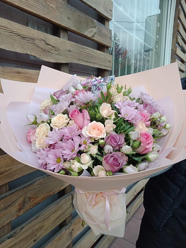 Букет цветов из: Розы и Хризантемы в Левой Россоши