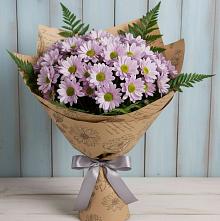 Букет цветов из:  Хризантемы #REPLACE_PRED# Левой Россоши