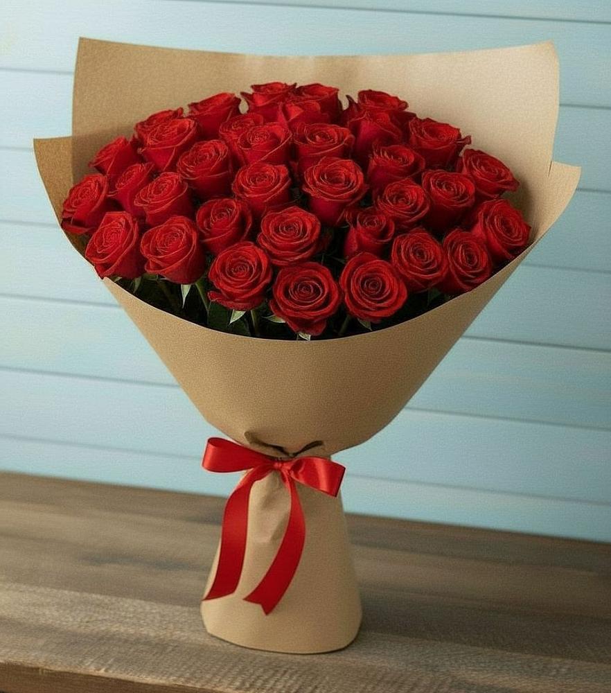 Букет Красные розы Милано в Левой Россоши