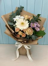 Букет цветов из:  Герберы и Хризантемы #REPLACE_PRED# Левой Россоши