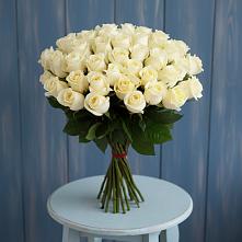 Букет 51 Белая роза Эдлесс Лав #REPLACE_PRED# Левой Россоши