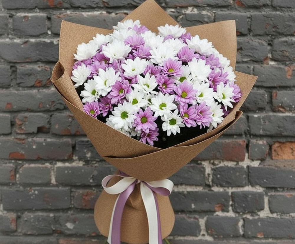 Букет цветов из: Хризантемы в Левой Россоши