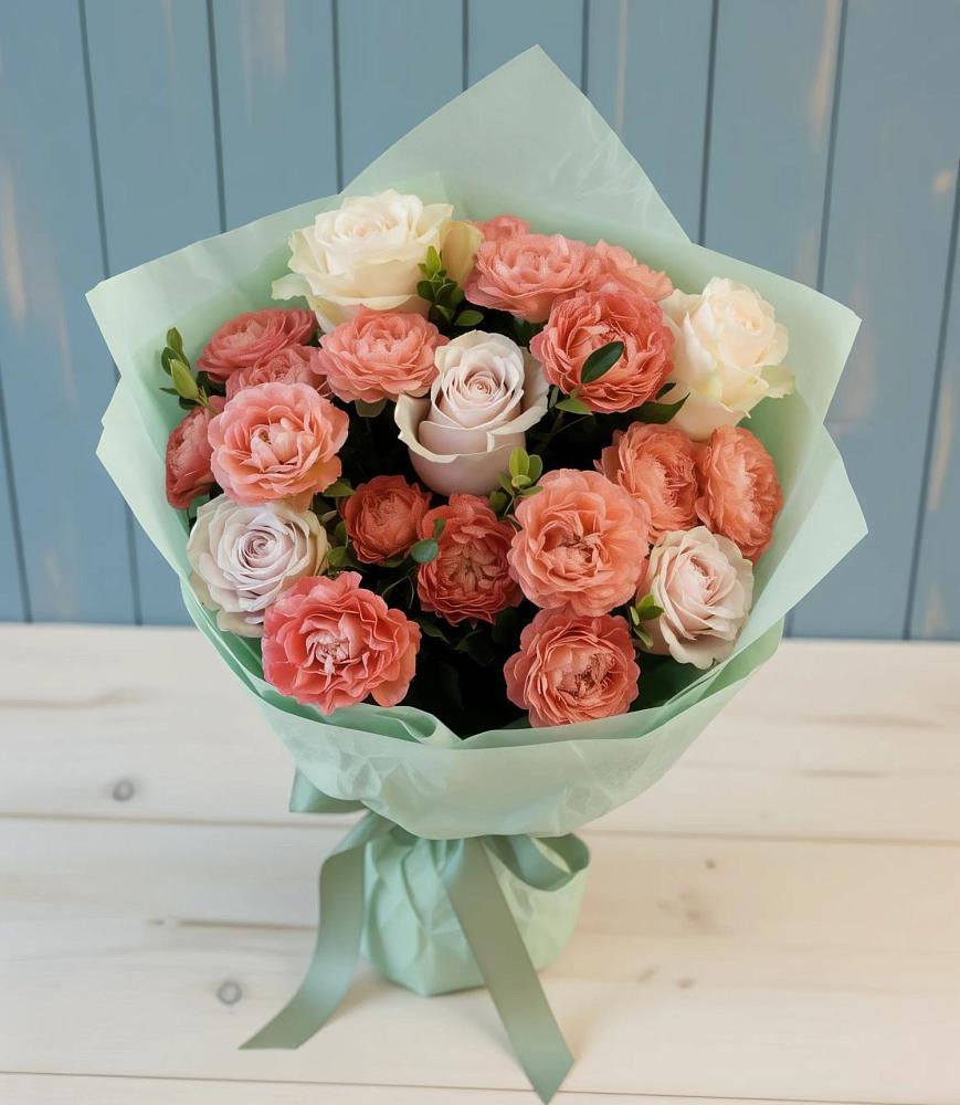 Букет цветов из: Розы в Левой Россоши