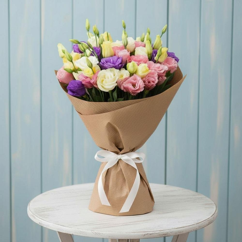 Букет цветов из: Лизиантусы в Левой Россоши