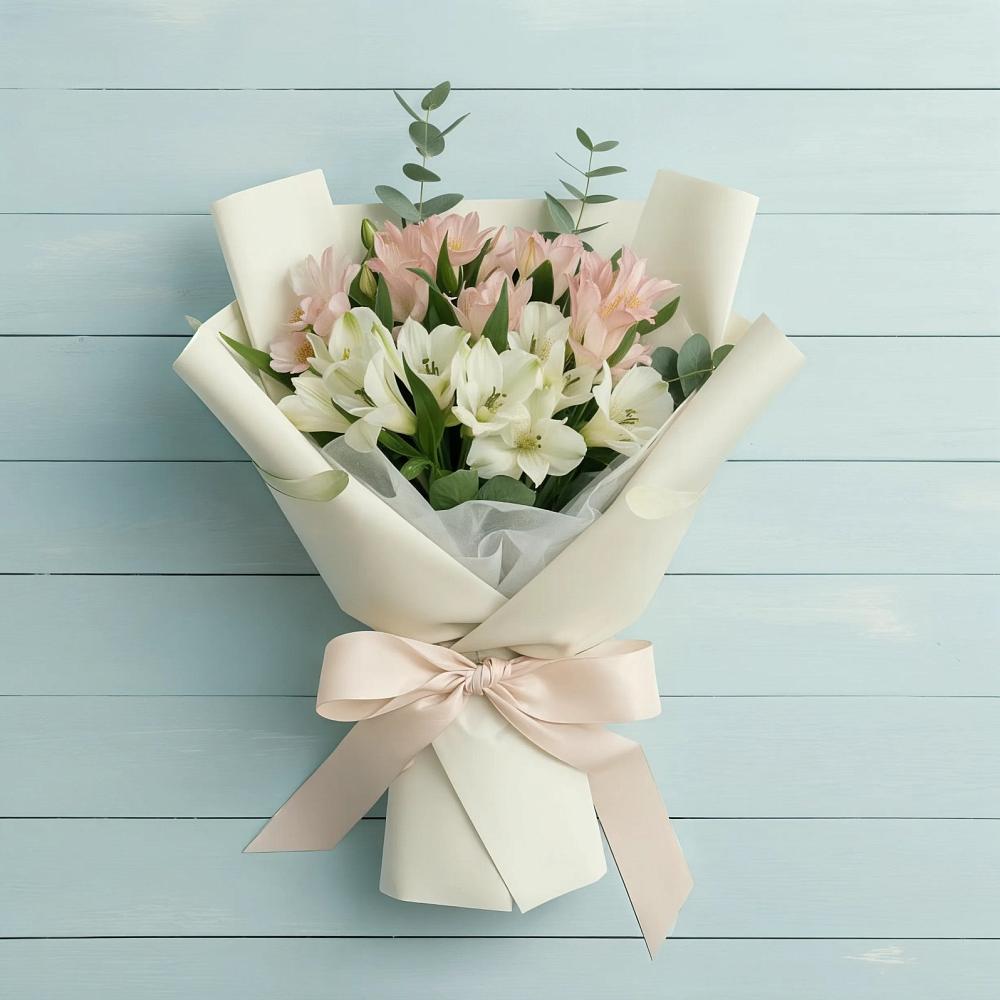 Букет цветов из: Альстромерии в Левой Россоши