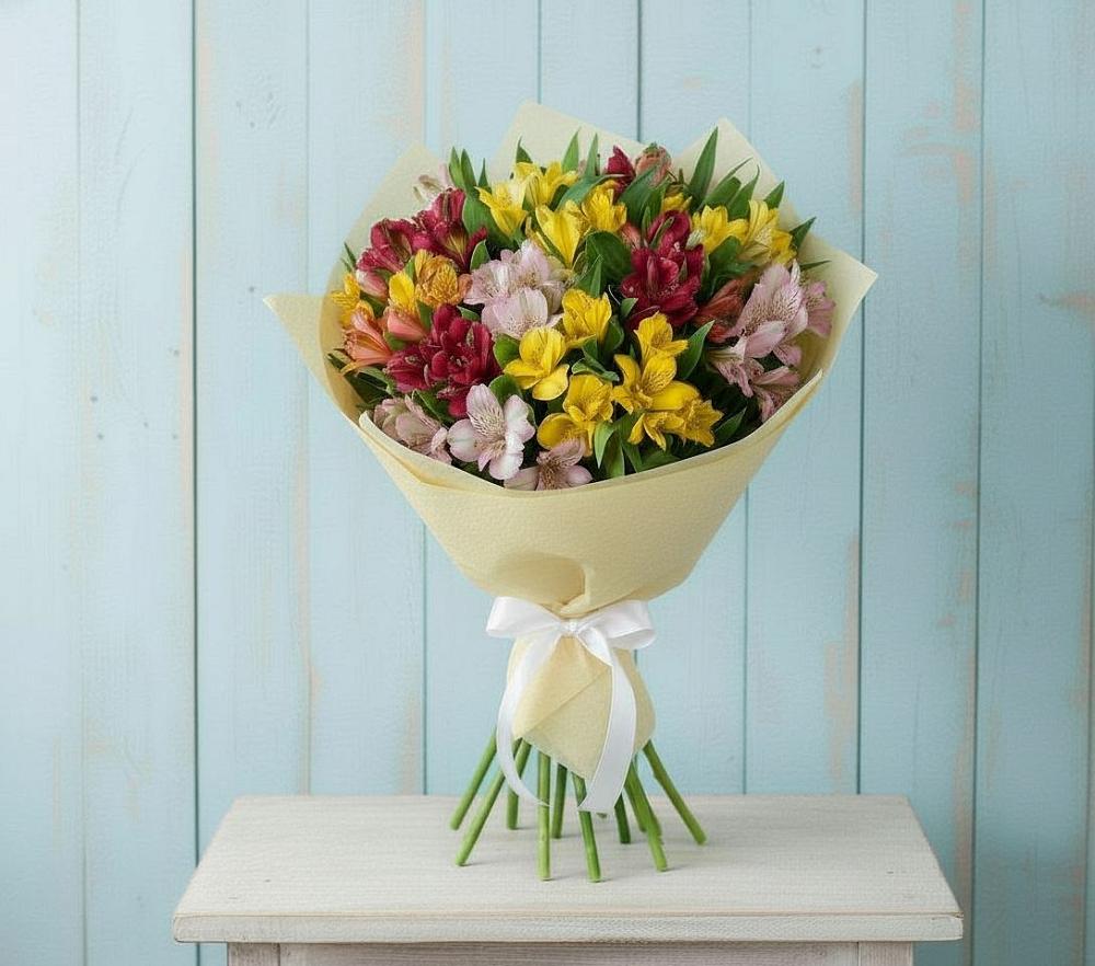 Букет цветов из: Альстромерии в Левой Россоши
