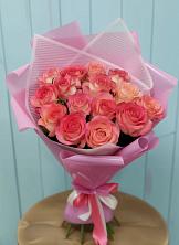 Букет 15 Розовых роз Равель в Левой Россоши