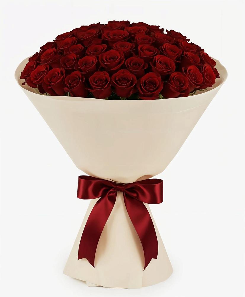 Букет 101 Бордовая роза Блэк Бакарра в Левой Россоши