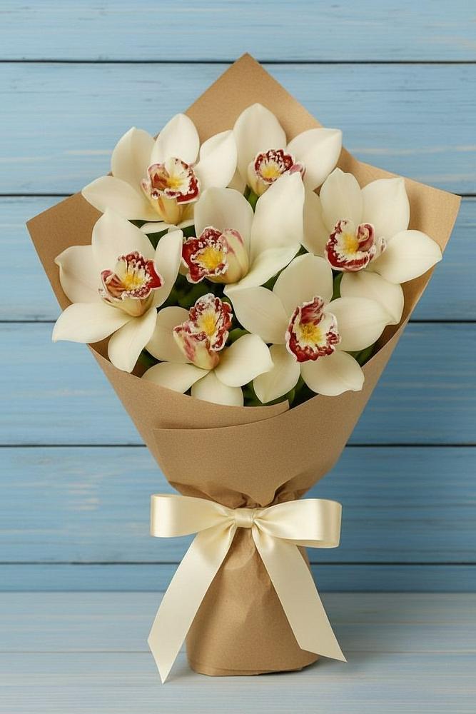 Букет цветов из: Орхидеи и Розы в Левой Россоши