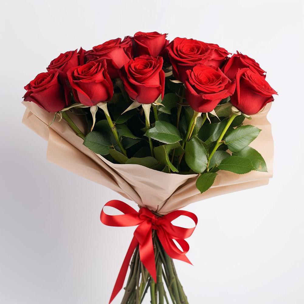 Букет 11 Красных роз Эдлесс Лав в Левой Россоши