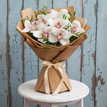Букет цветов из:  Орхидеи и Розы #REPLACE_PRED# Левой Россоши